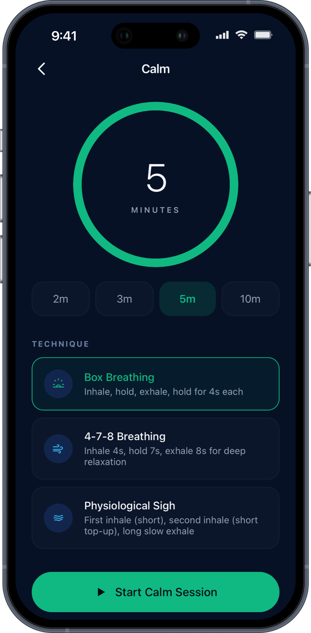 DAYFACTOR Calm screen