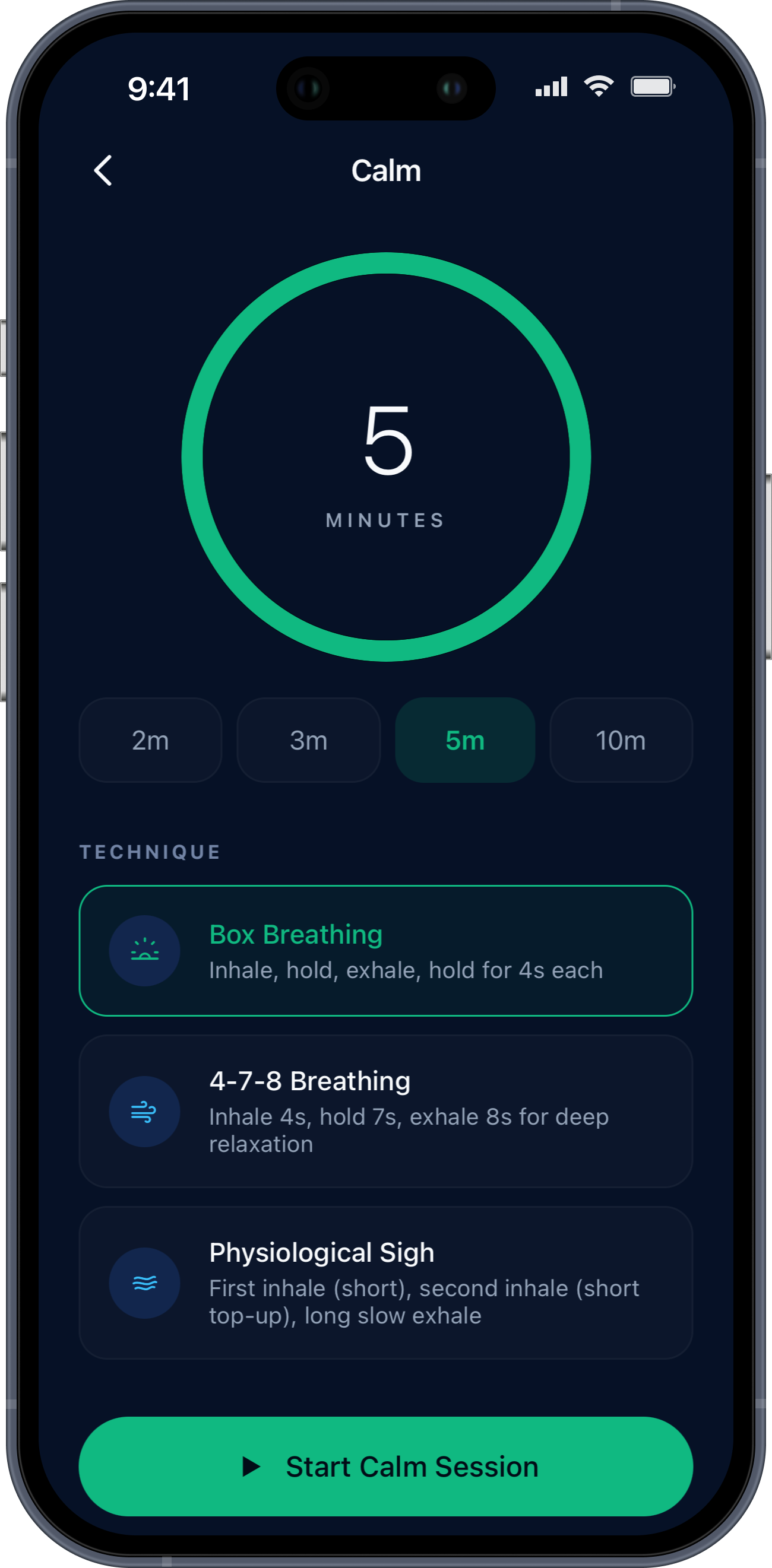 DAYFACTOR Calm screen